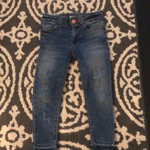 Girls destroyed denim Zara size 5